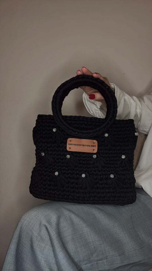 Midnight Touch – Handmade Black Purse